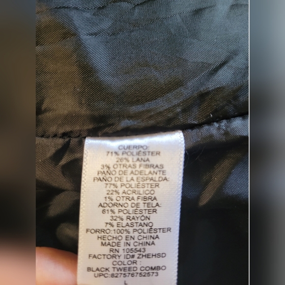 J. Crew Size 10 Military Wool Short Blazer Jacket Charcoal Made in Hungary - Picture 4 of 11